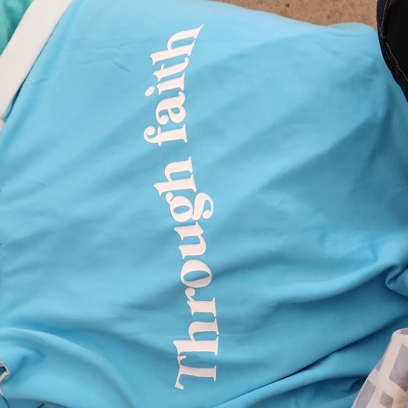 Simply Southern Color Block Through Faith Cropped Hoodie for Women XXL - Picture 6 of 12